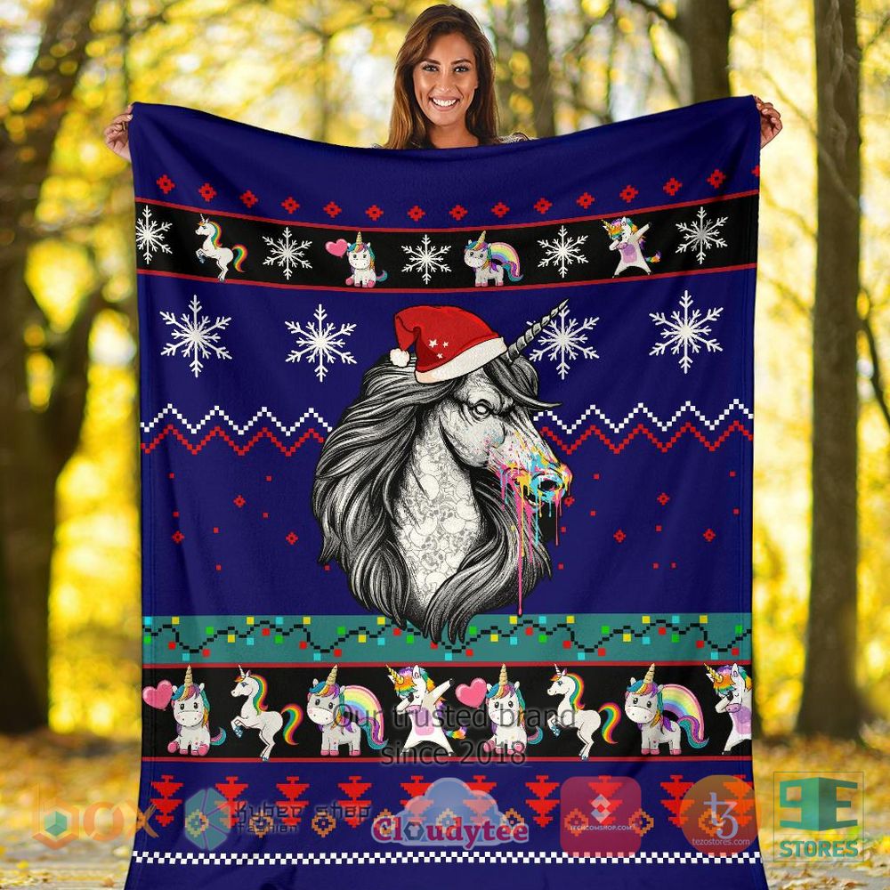 HOT Unicorn Christmas Blanket 5 HOT Unicorn Christmas Blanket - Image 5