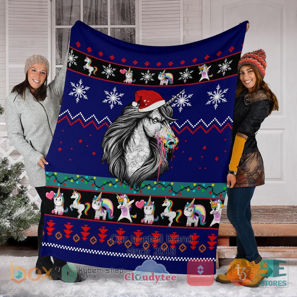 HOT Unicorn Christmas Blanket 6 HOT Unicorn Christmas Blanket - Image 6