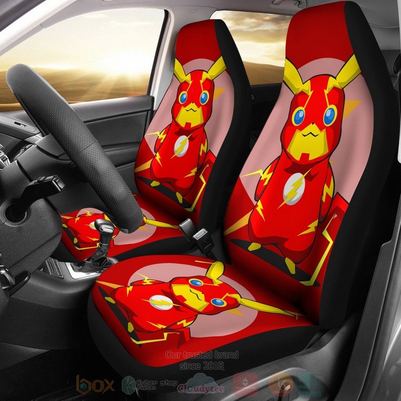 HOT Pikachu Flash Pokemon Car Seat Cover 12