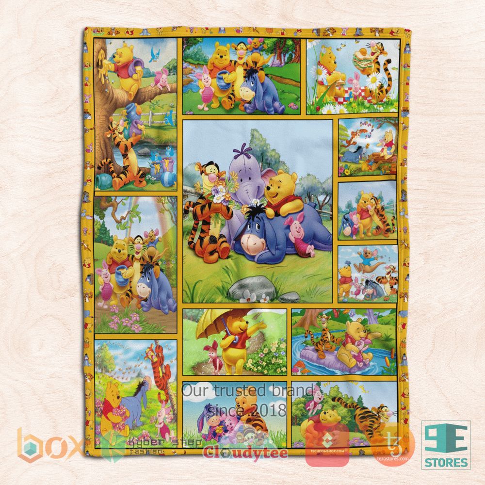 HOT Winnie The Pooh And Friends Blanket 11