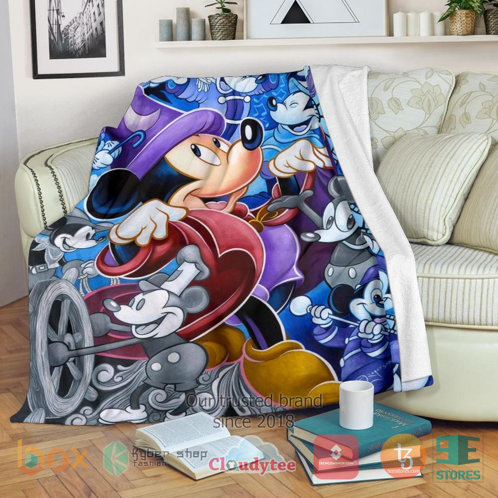 HOT Wizard Mickey Funny Blanket 17