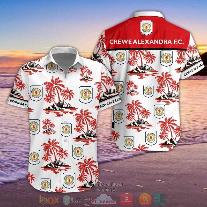 Crewe Alexandra 3D Hawaiian Shirt, Shorts 7