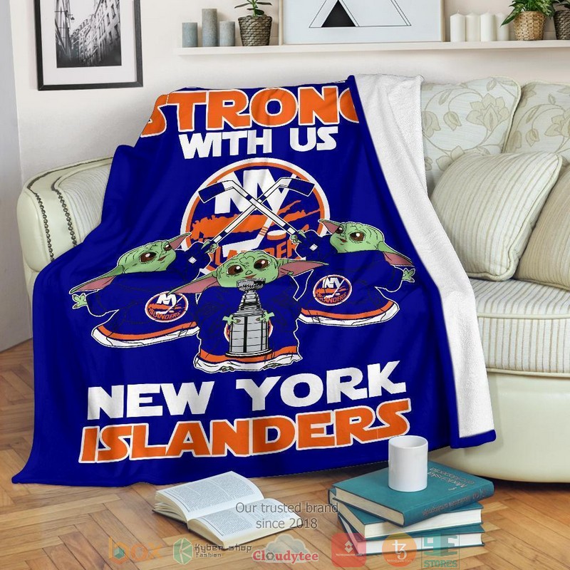 HOT New York Islanders Baby Yoda Blanket 17