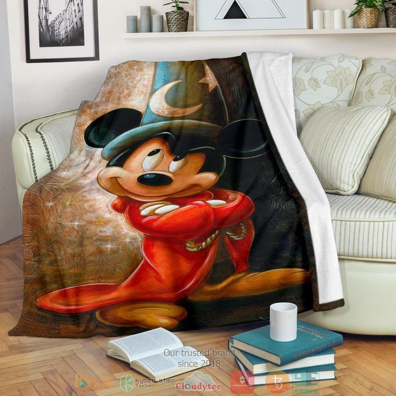 HOT Wizard Mickey Fantasia Blanket 17