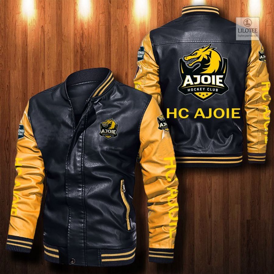 HC Ajoie Bomber Leather Jacket 13