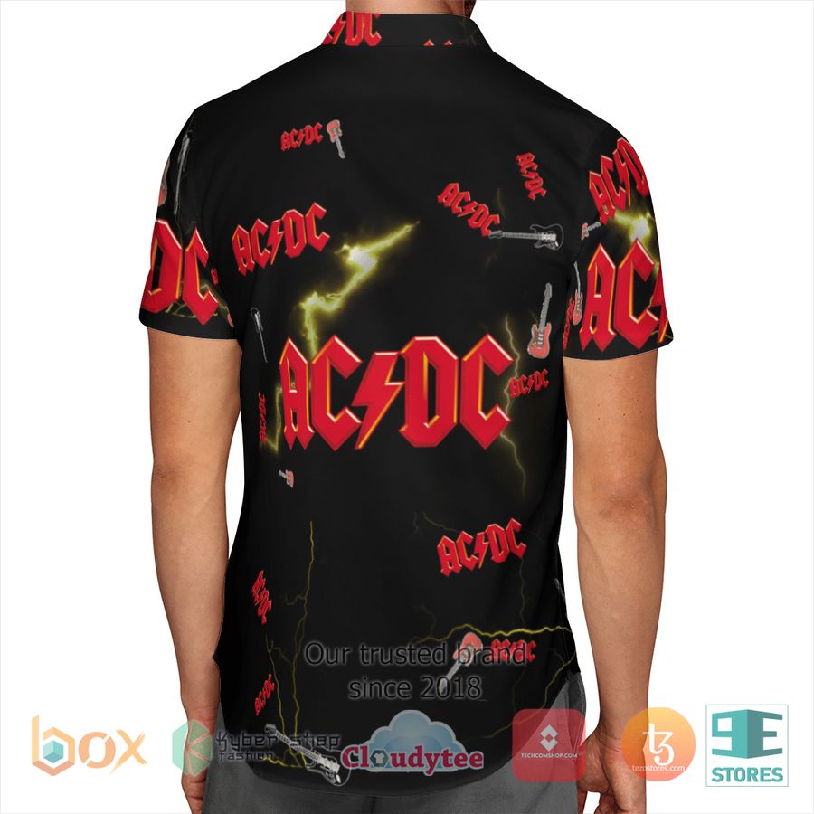 BEST AC DC band Yellow Lightning Hawaii Shirt 14
