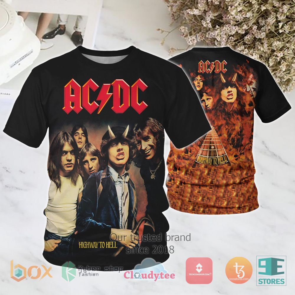 HOT AC DC, Highway to Hell Album 3D Shirt 3
