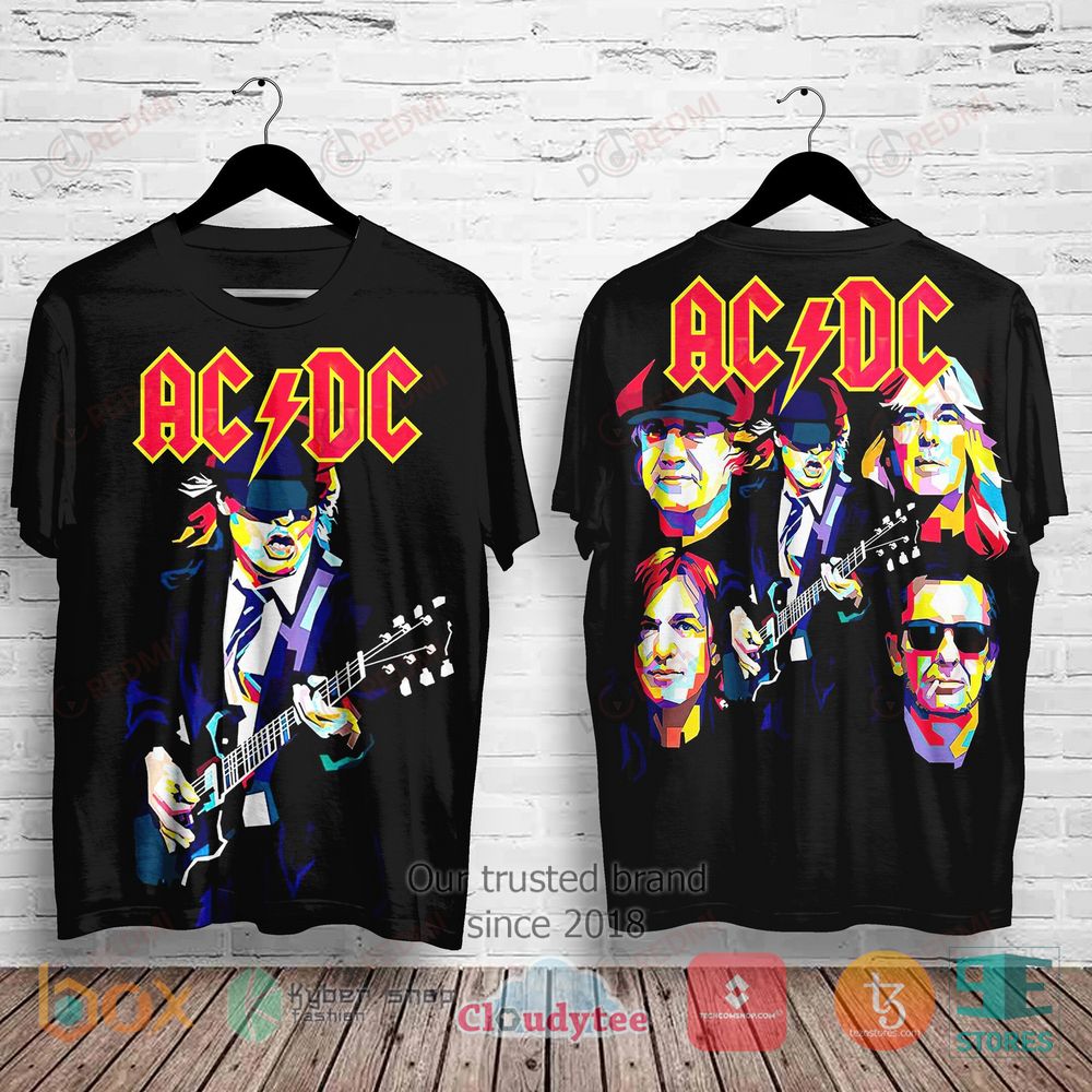 HOT AC DC Members Album 3D Shirt 2