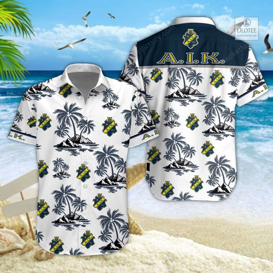 BEST AIK Fotboll Hawaiian shirt, short 5