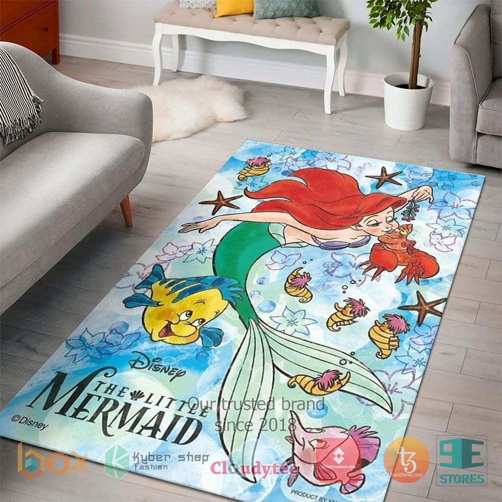 HOT Ariel Princess The little Mermaid Rug 3