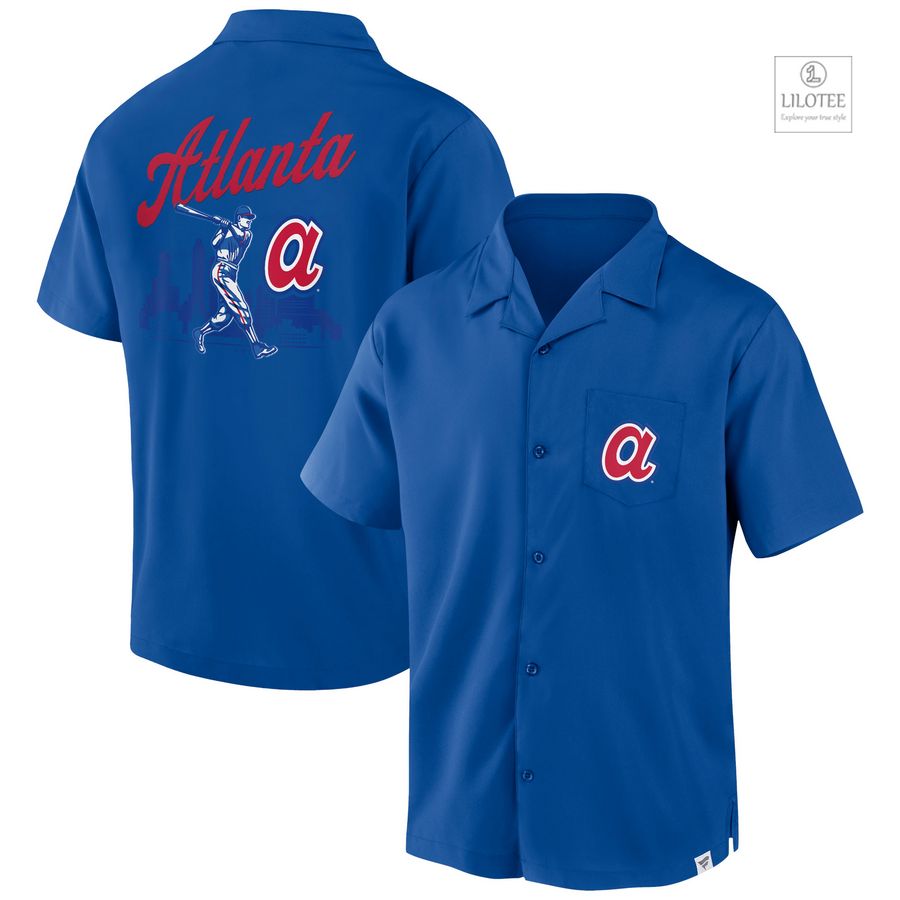 BEST Atlanta Braves Fanatics Branded Proven Winner Camp Royal Hawaiian Shirt 6