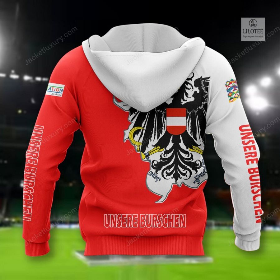 Austria Unsere Burschen national football team 3D Hoodie, Shirt 3