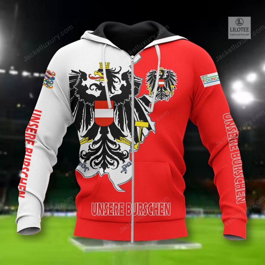 Austria Unsere Burschen national football team 3D Hoodie, Shirt 4