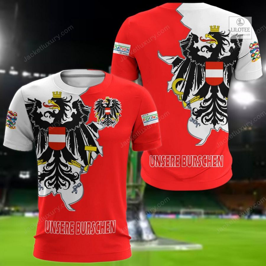 Austria Unsere Burschen national football team 3D Hoodie, Shirt 8