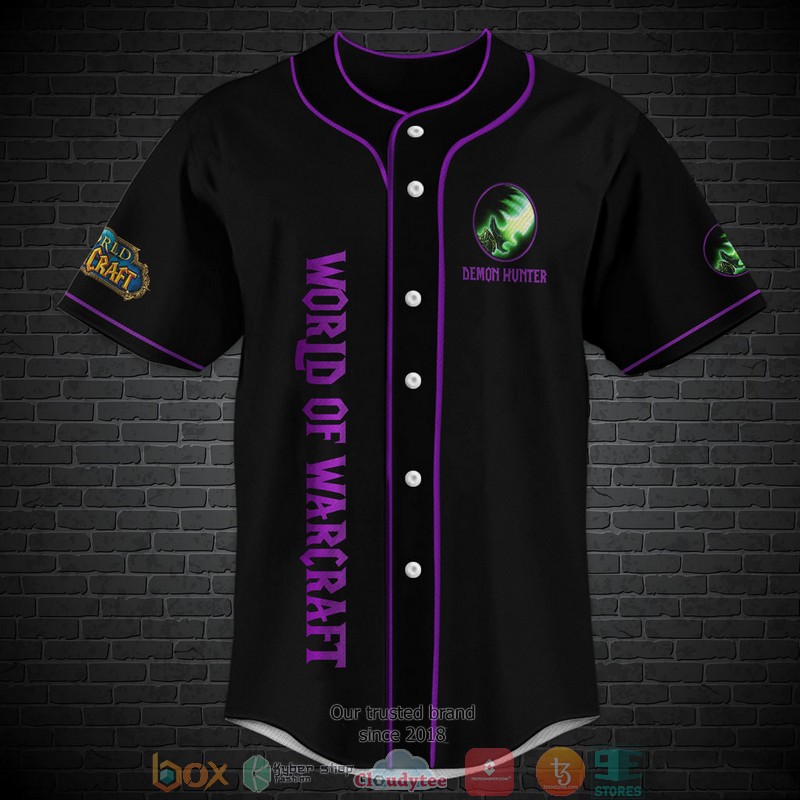 HOT World Of Warcraft Demon Hunter Baseball Shirt 10