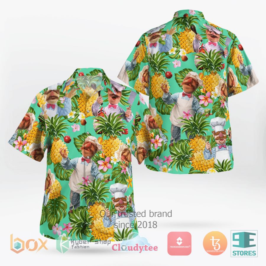 HOT The Muppet The Swedish Chef Pineapple Tropical Hawaiian Shirt 2
