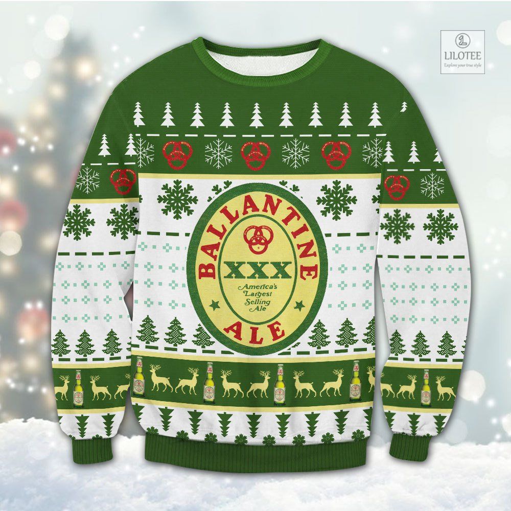 BEST Ballantine Ale Christmas Sweater and Sweatshirt 3