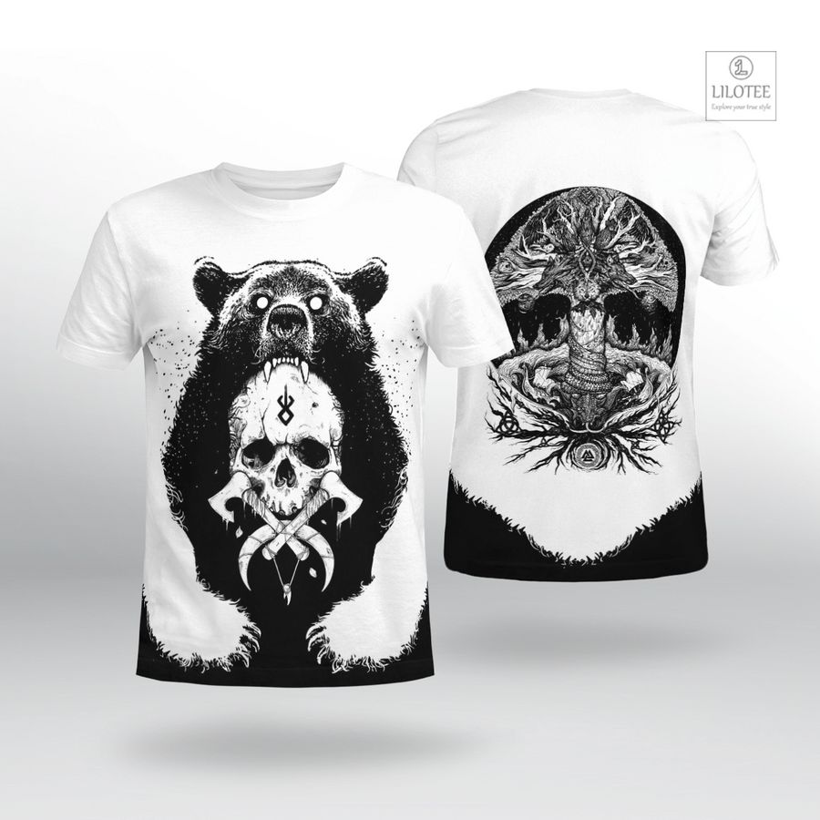 BEST Bear Claws And Yggdrasil Viking T-Shirt 7