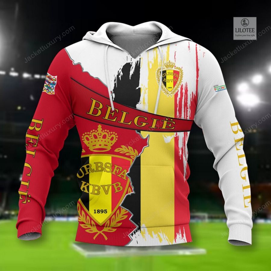 Belgium national football team Red 3D Hoodie, Shirt 2