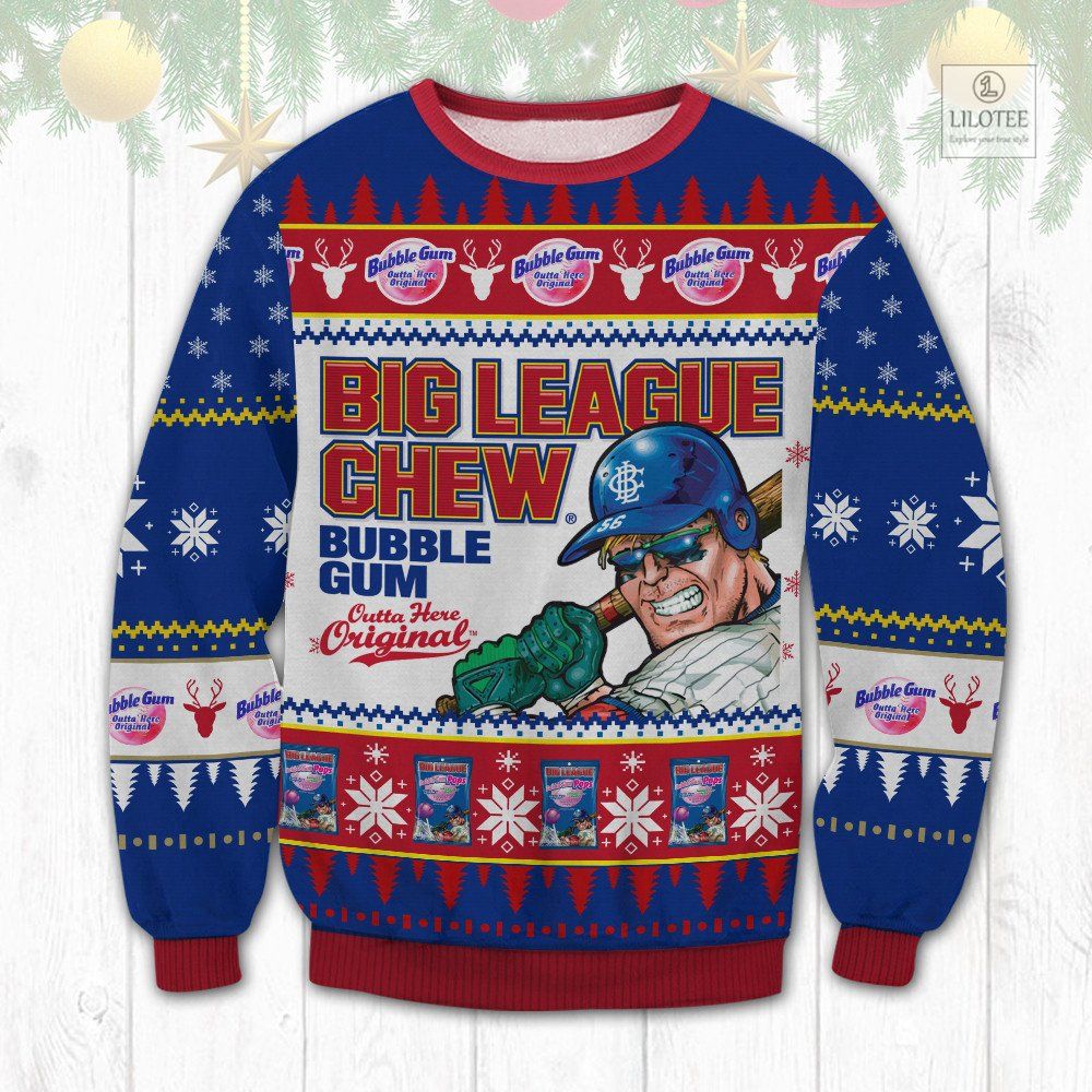 BEST Big League Chew Bubble Gum Christmas Sweater and Sweatshirt 2