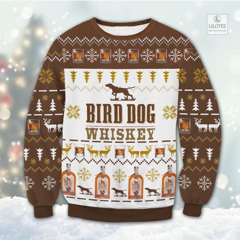 BEST Bird Dog Whiskey Christmas Sweater and Sweatshirt 3