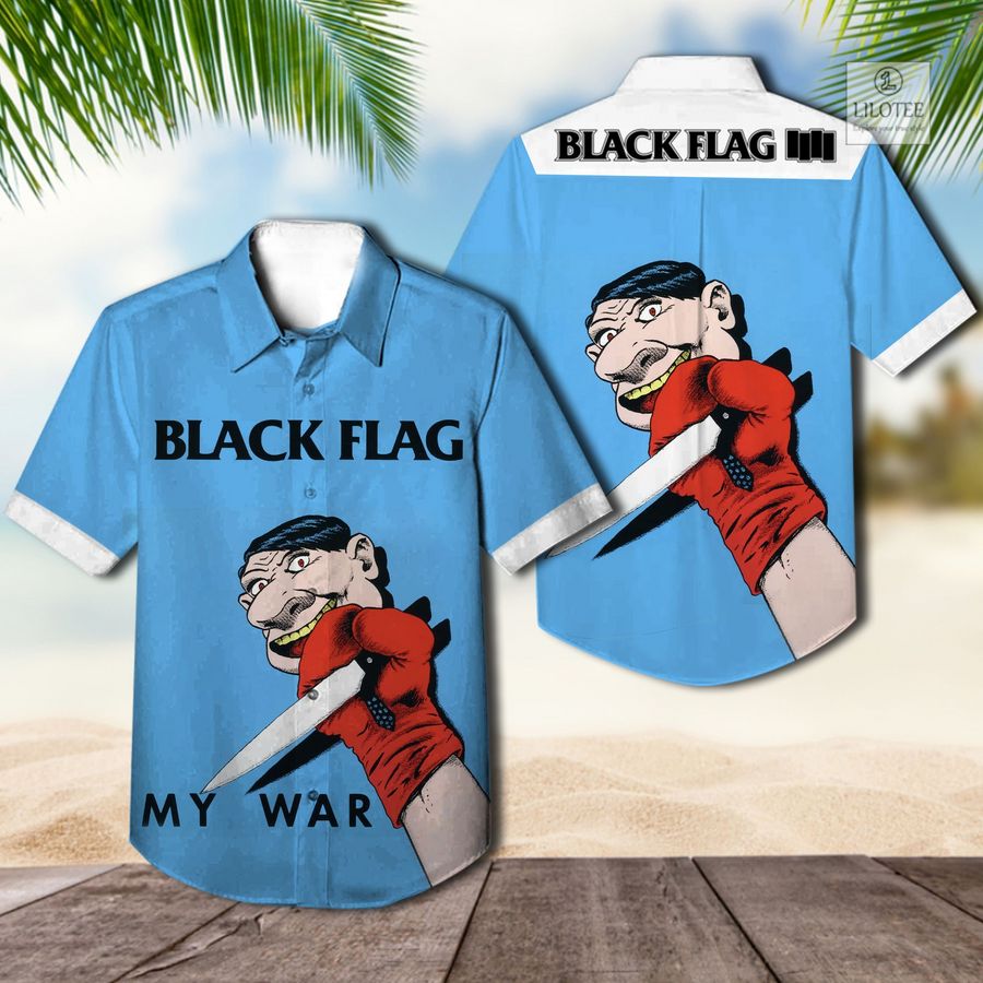 BEST Black Flag my war Hawaiian Shirt 3