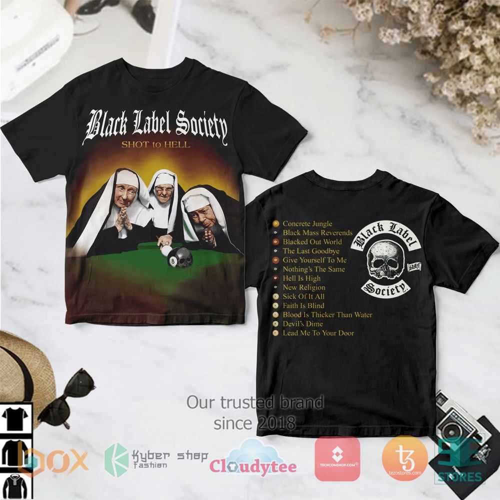 HOT Black Label Society Shot To Hell T-Shirt 2