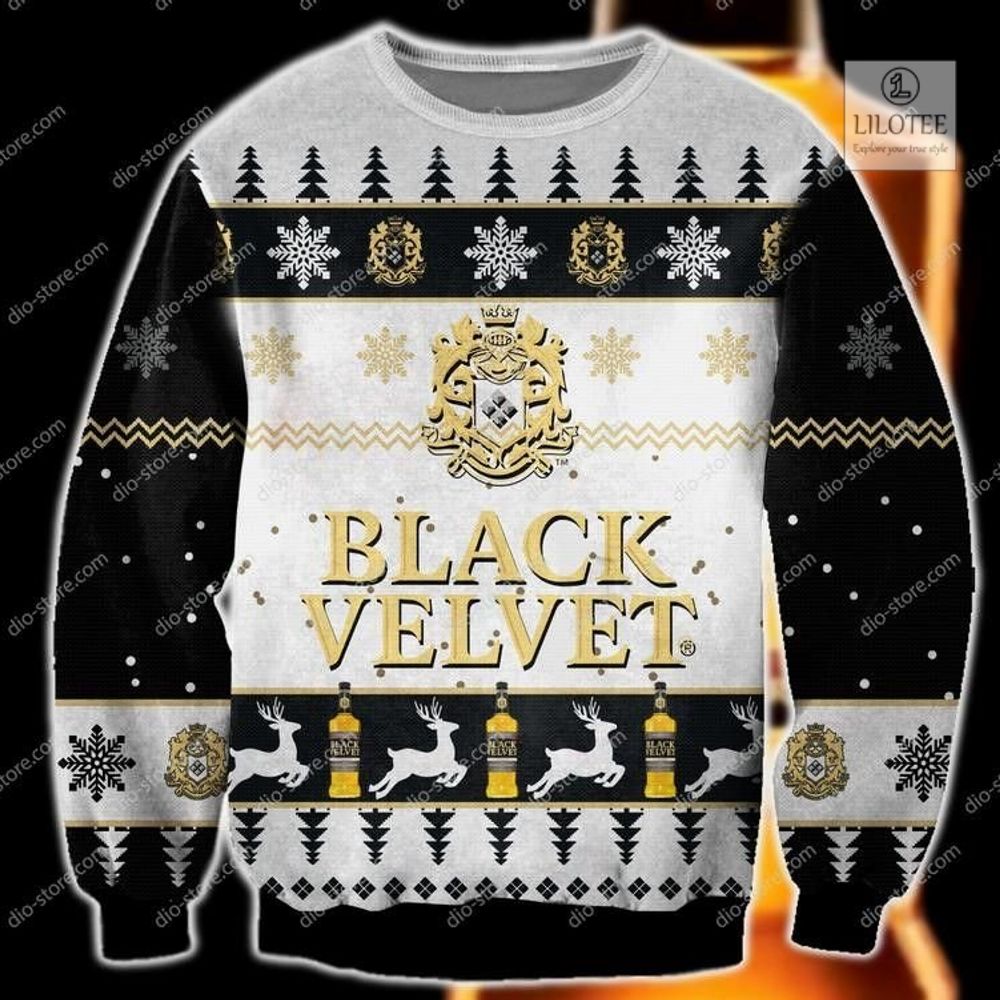 BEST Black Velvet 3D sweater, sweatshirt 3