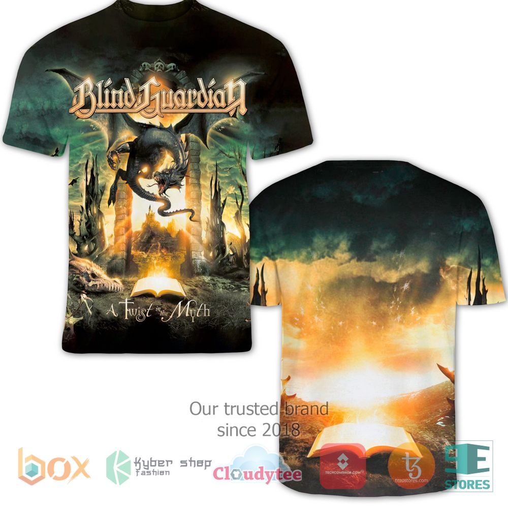 HOT Blind Guardian A Twist in the Myth 3D T-Shirt 2