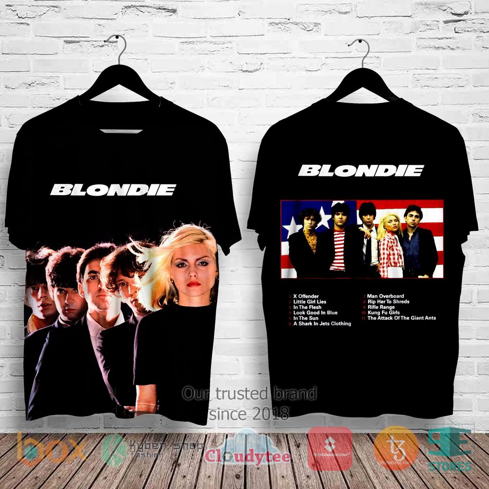 HOT Blondie Band Members Album 3D Shirt 2