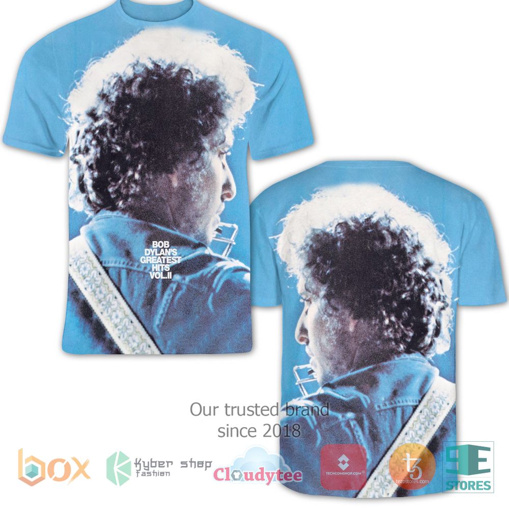 HOT Bob Dylan Greatest Hits II 3D T-Shirt 2