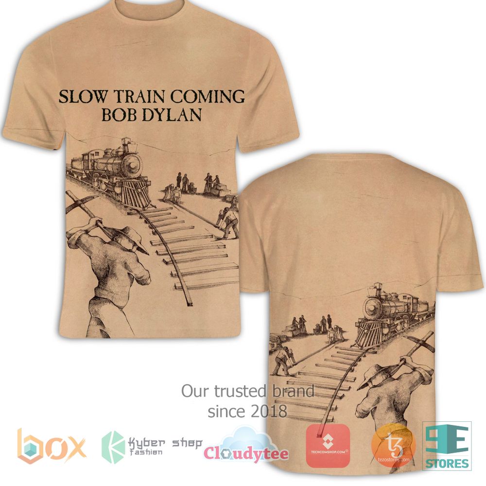 HOT Bob Dylan Slow Train Coming 3D T-Shirt 2