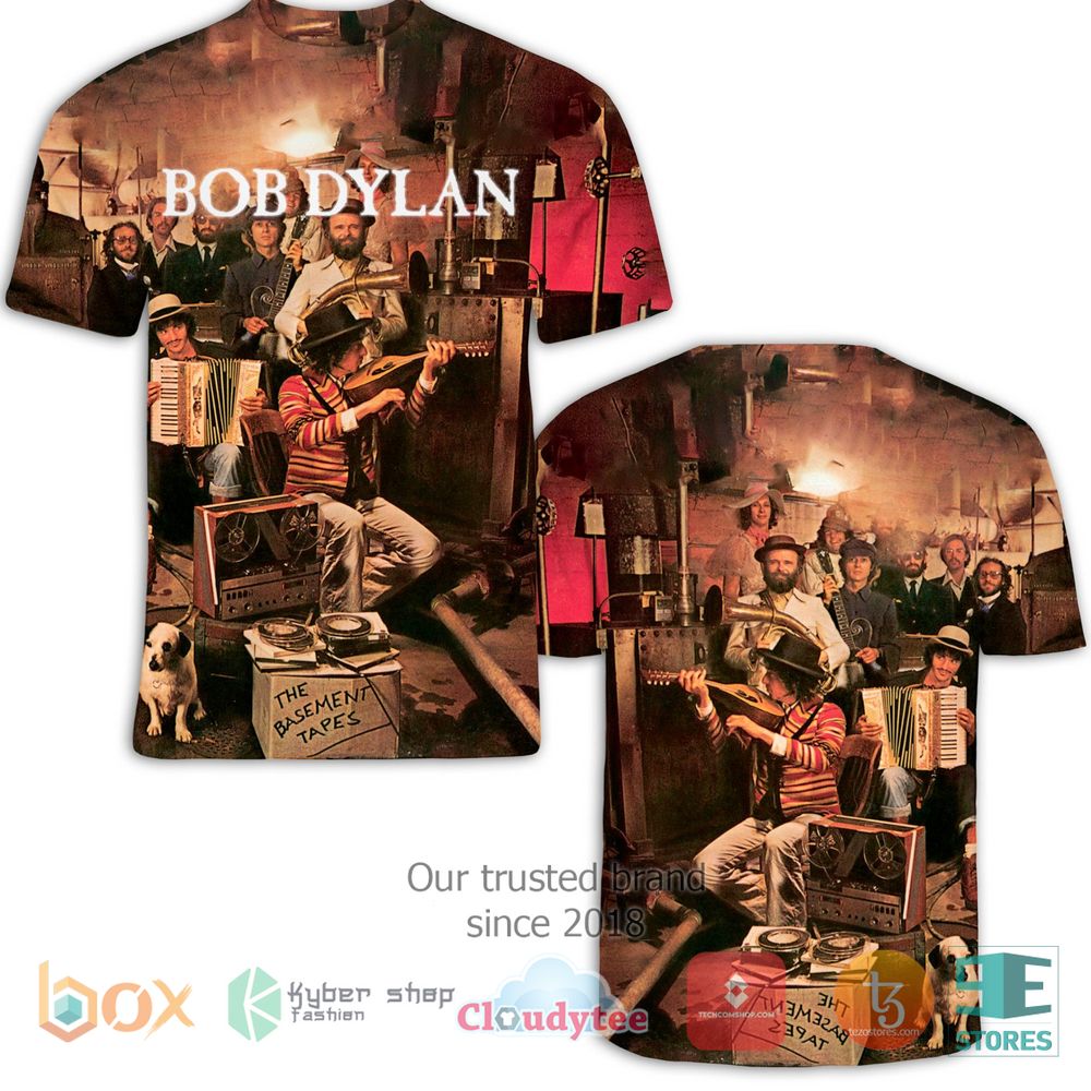 HOT Bob Dylan The basement Tapes 3D T-Shirt 3