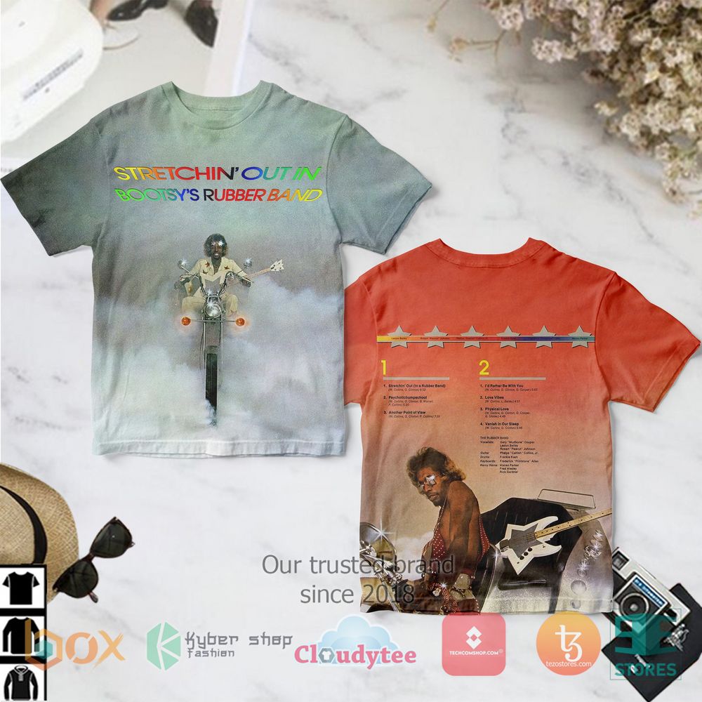 HOT Bootsy Collins Stretchin out In 3D T-Shirt 2