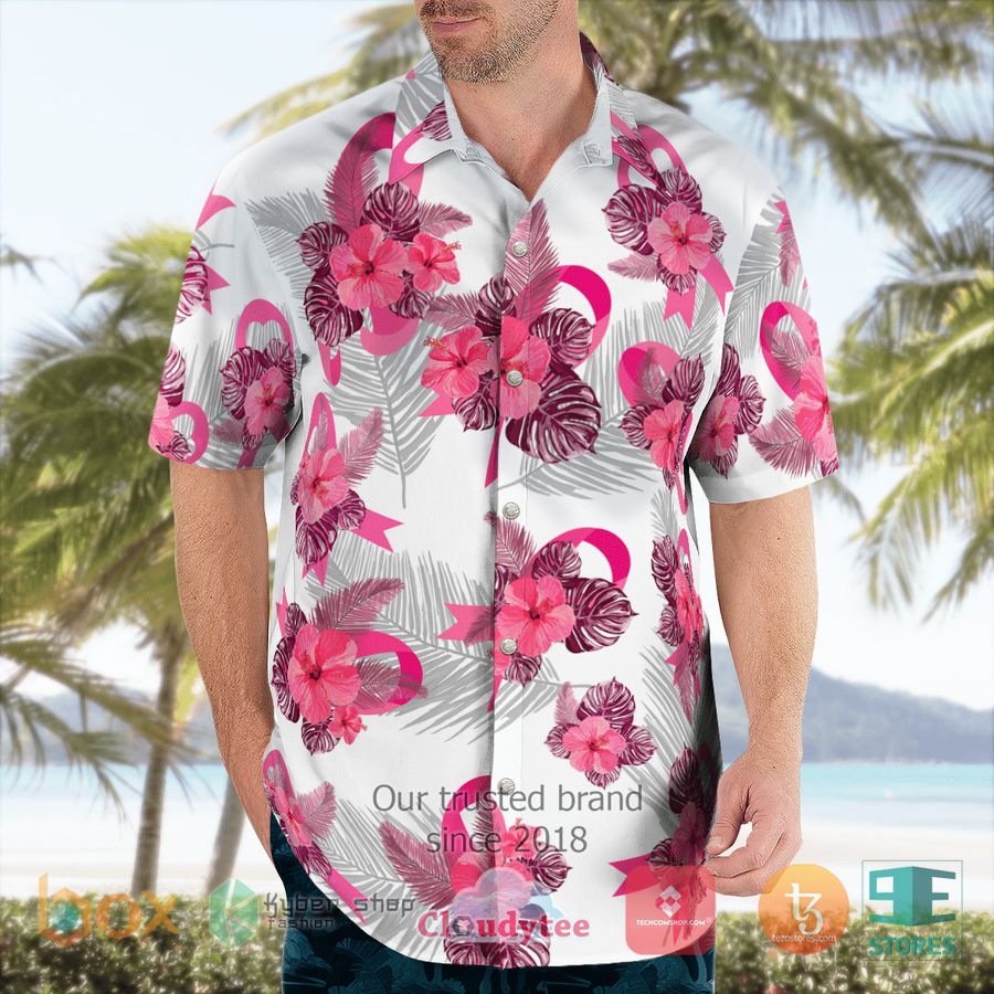 BEST Breast Cancer Awareness Tropical Hawaii Shirt 16