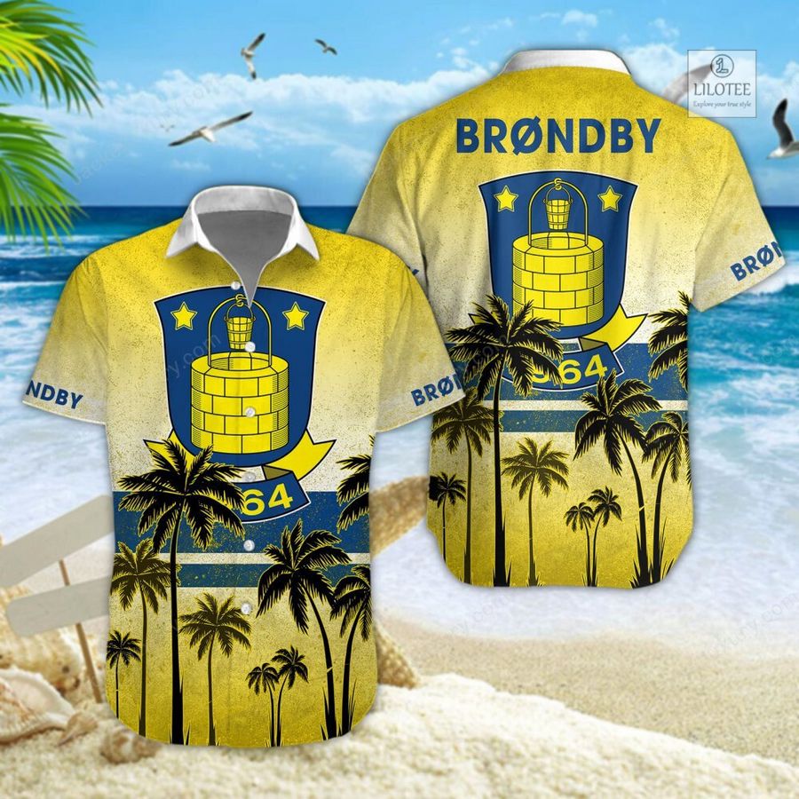 BEST Brondby IF Hawaiian Shirt, Short 4