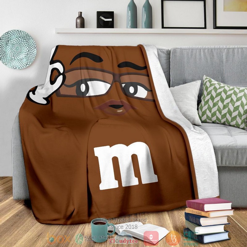 HOT Brown M&M Funny M&M Lover Blanket 3 HOT Brown M&M Funny M&M Lover Blanket - Image 3
