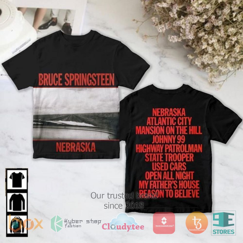 HOT Bruce Springsteen Nebraska Album 3D Shirt 2