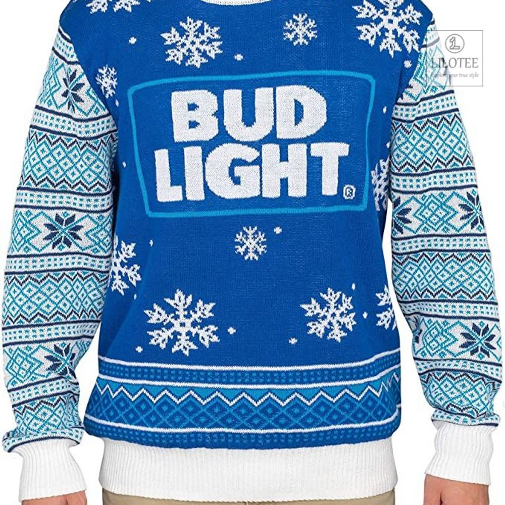 BEST Bud Light Blue 3D sweater, sweatshirt 3
