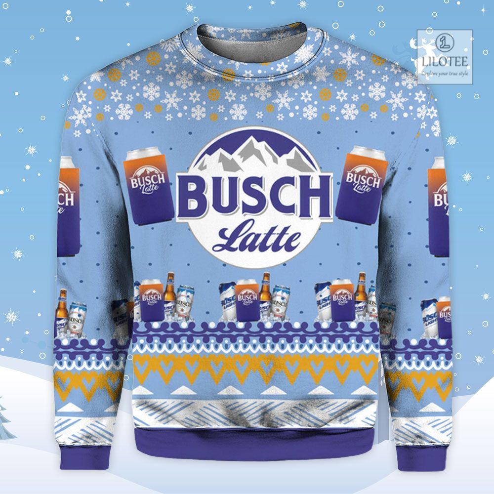 BEST Busch latte beer 3D sweater, sweatshirt 2
