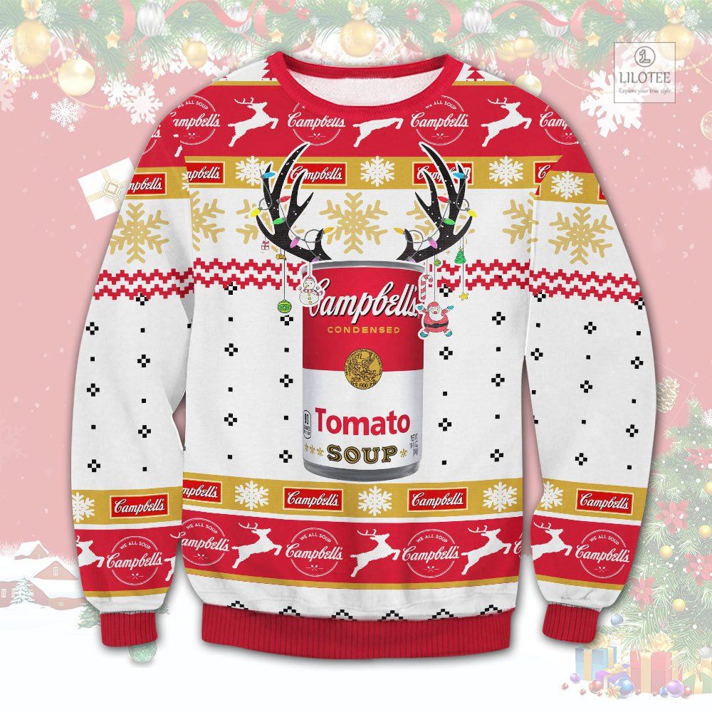 BEST Campbell Tomato Soup Christmas Sweater and Sweatshirt 3