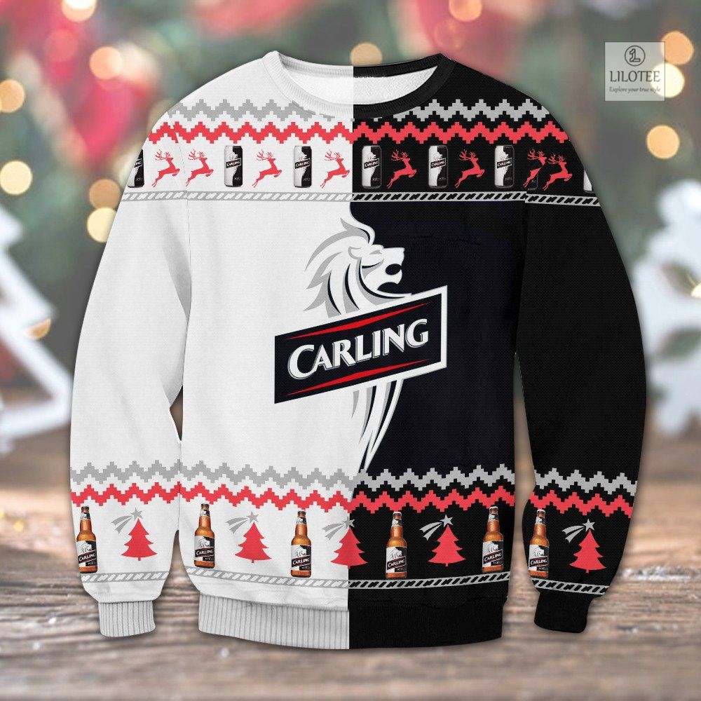 BEST Carling Beer Christmas Sweater and Sweatshirt 3