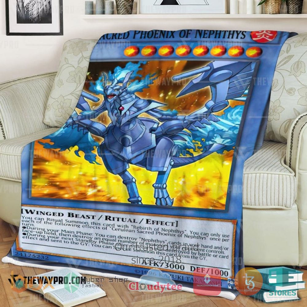 HOT Cerulean Sacred Phoenix Of Nephthys Soft Blanket 3