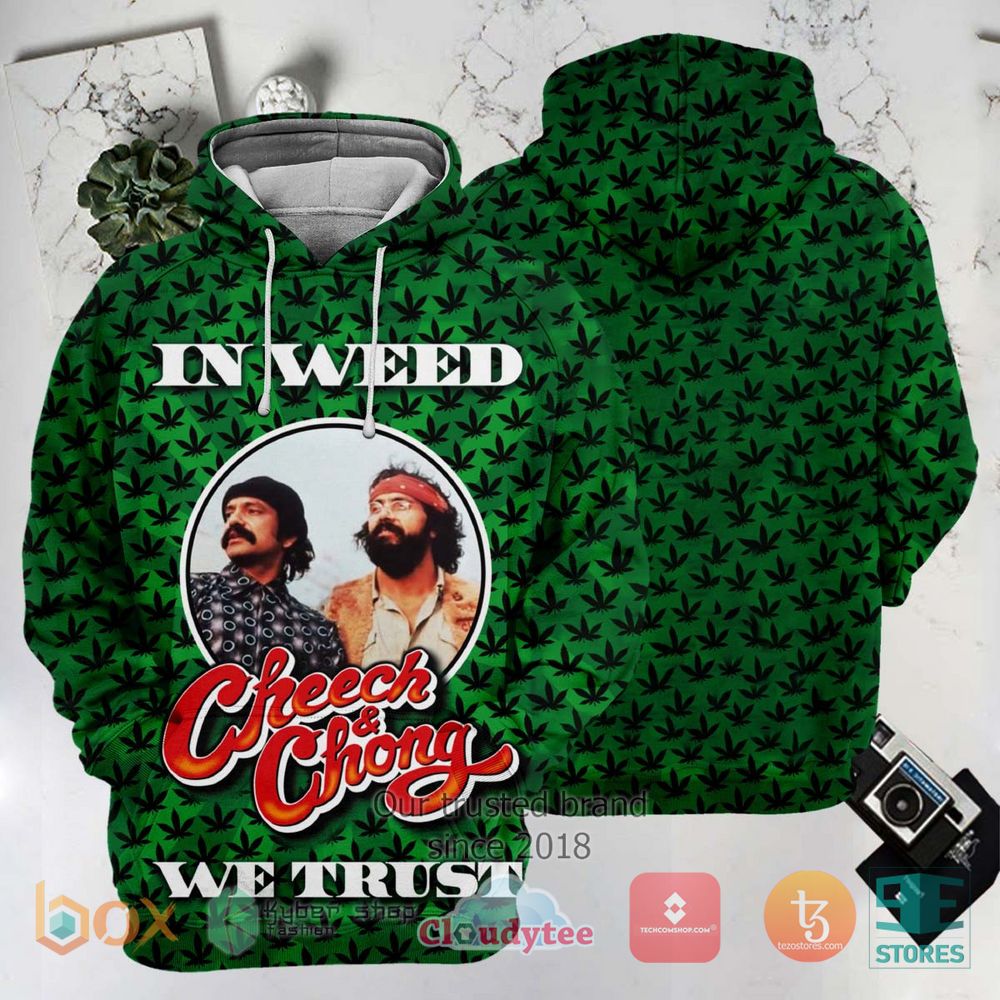 BEST Cheech and Chong In Weed 3D T-Shirt 3