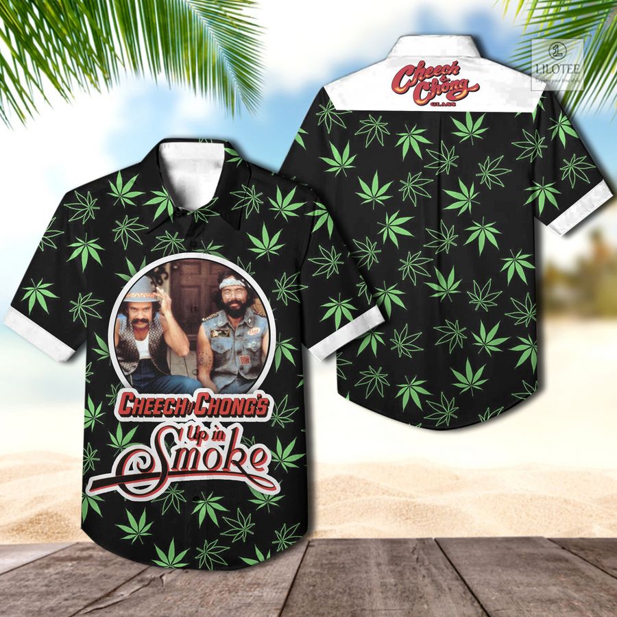 BEST Cheech & Chong Up in smoke weed black Hawaiian Shirt 2
