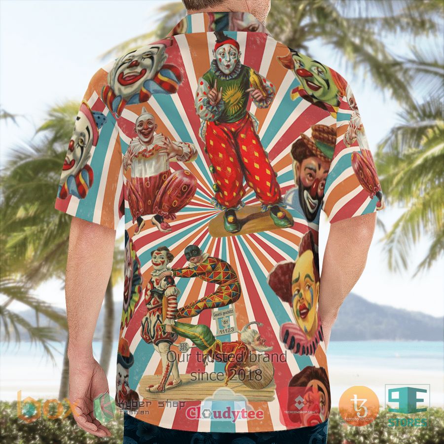 BEST Circus Clowns Face Hawaii Shirt 4