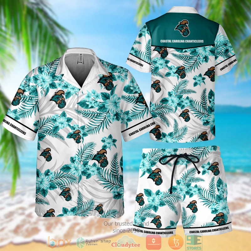 HOT Coastal Carolina Chanticleers Hawaiian Shirt and Short 2