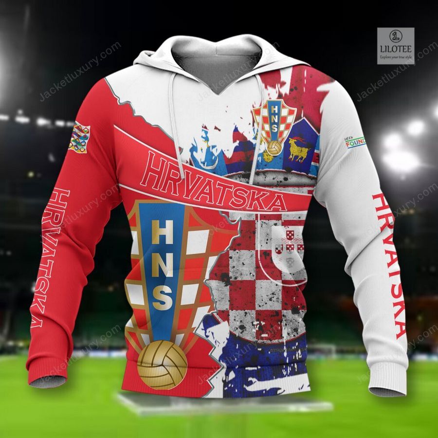 Croatia national football team Red 3D Hoodie, Shirt 12