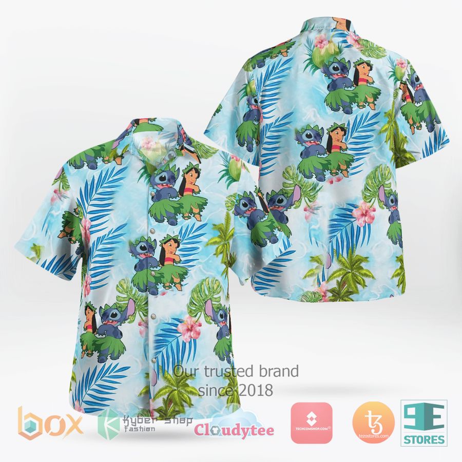 BEST Cute Stitch and Lilo Aloha dance Hawaii Shirt 9