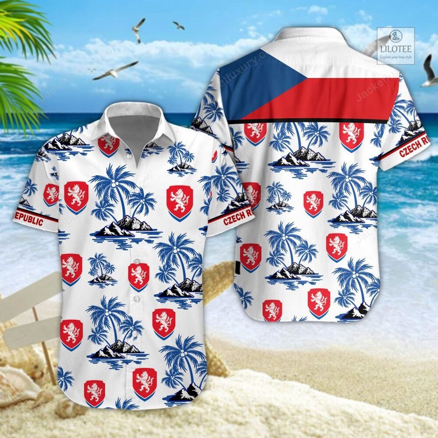 BEST Czech Republic national football team Hawaiian Shirt, Shorts 5